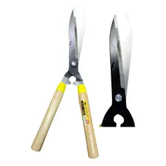 METALFER - Tijeras Podar Y Cortar Pasto Arbusto 12 Pulgadas Jardinera Color Amarillo
