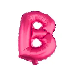 GENERICO - GLOBO METALICO 26 FUCSIA LETRA B X1 UNI