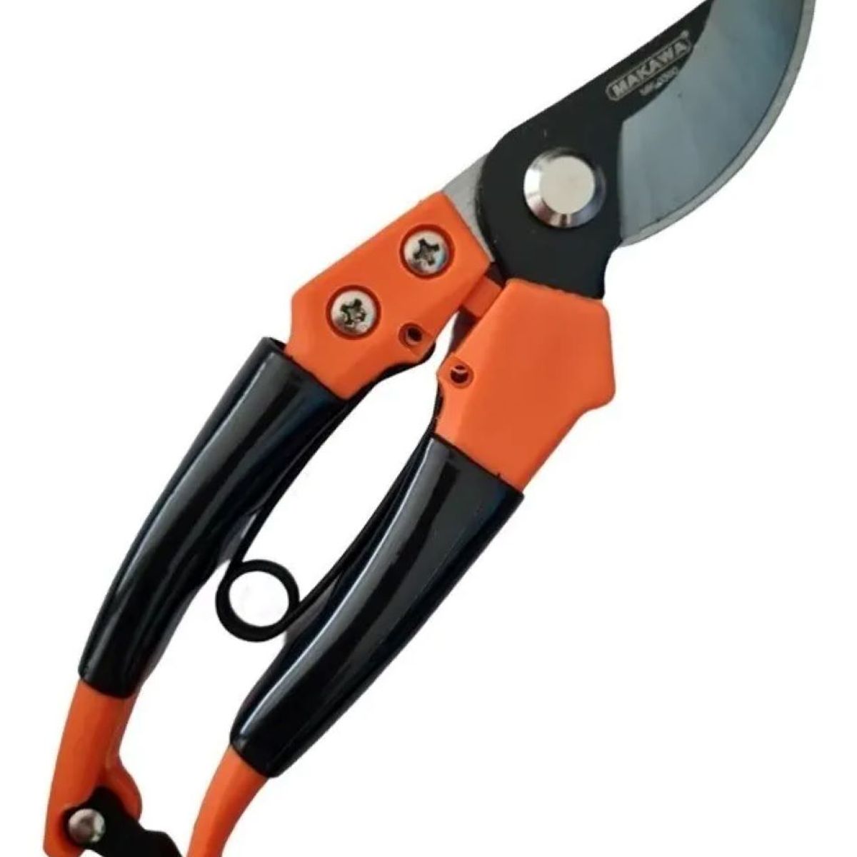 METALFER - Tijera Para Podar - 8 Pulgadas - Makawa Color Negro/naranja