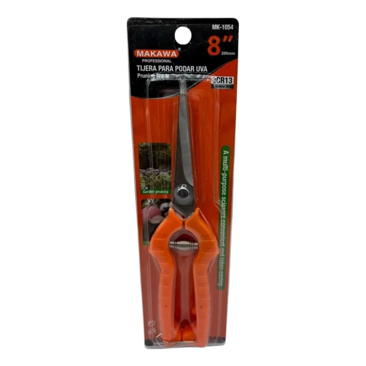 METALFER - Tijera Para Poda Uva 8 Pulgadas Professional