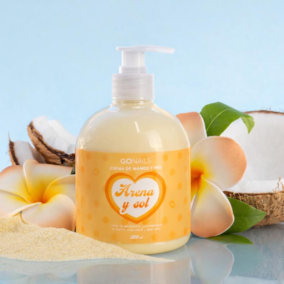 GO NAILS - Crema De Manos Y Pies Go Nails Arena y Sol 500 Ml