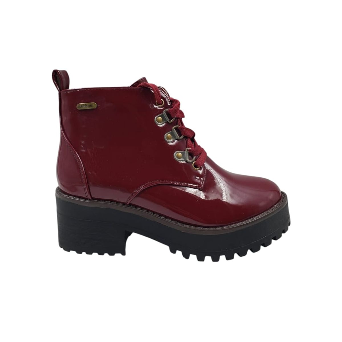 HERIEL - Botin Burdeos Plataforma Mujer