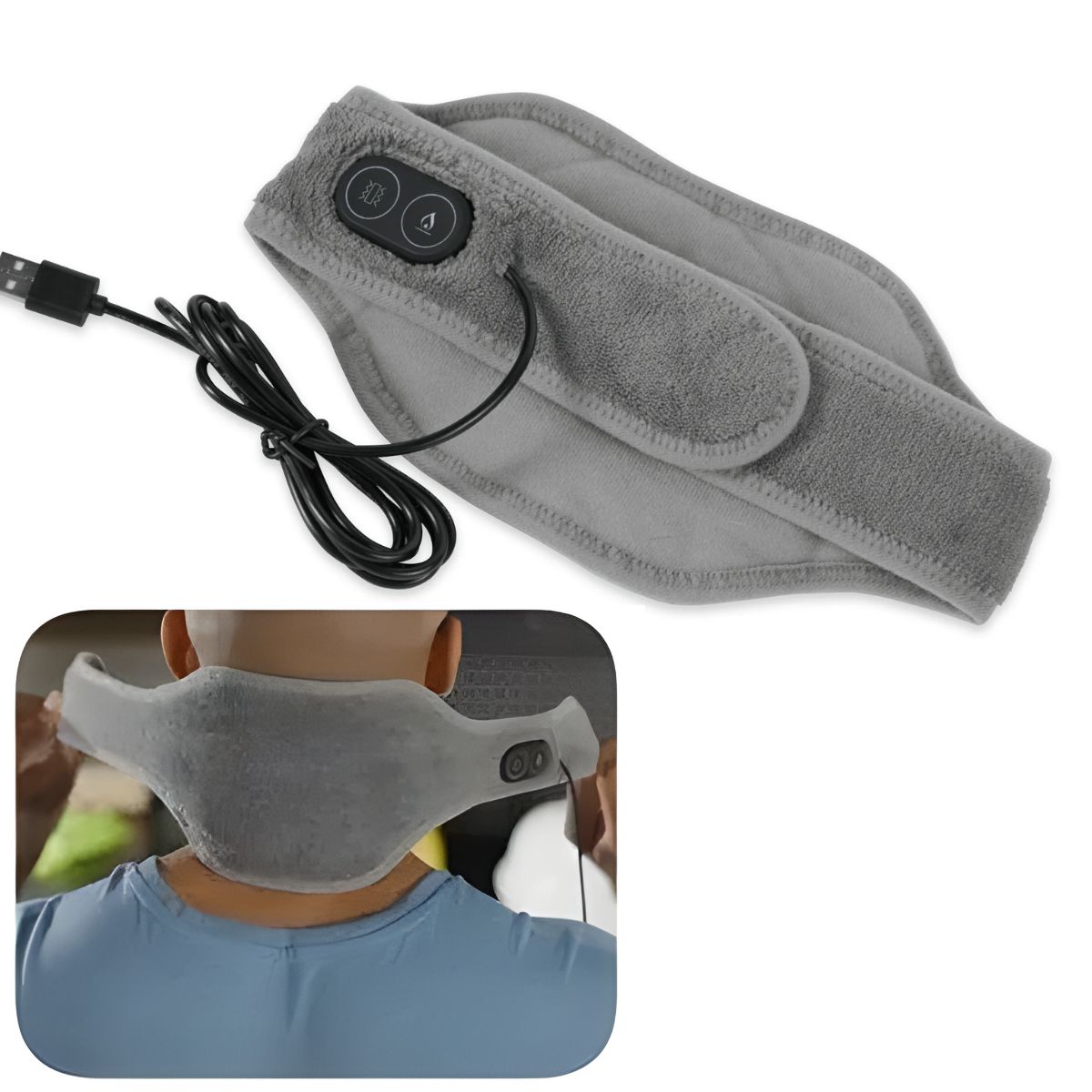 GENERICO - Masajeador Cuello Cervical Terapéutico Con Calor 9 Modos