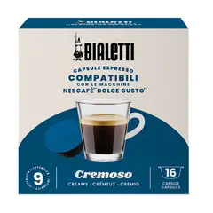 BIALETTI - Cápsulas de café Cremoso para dolce gusto
