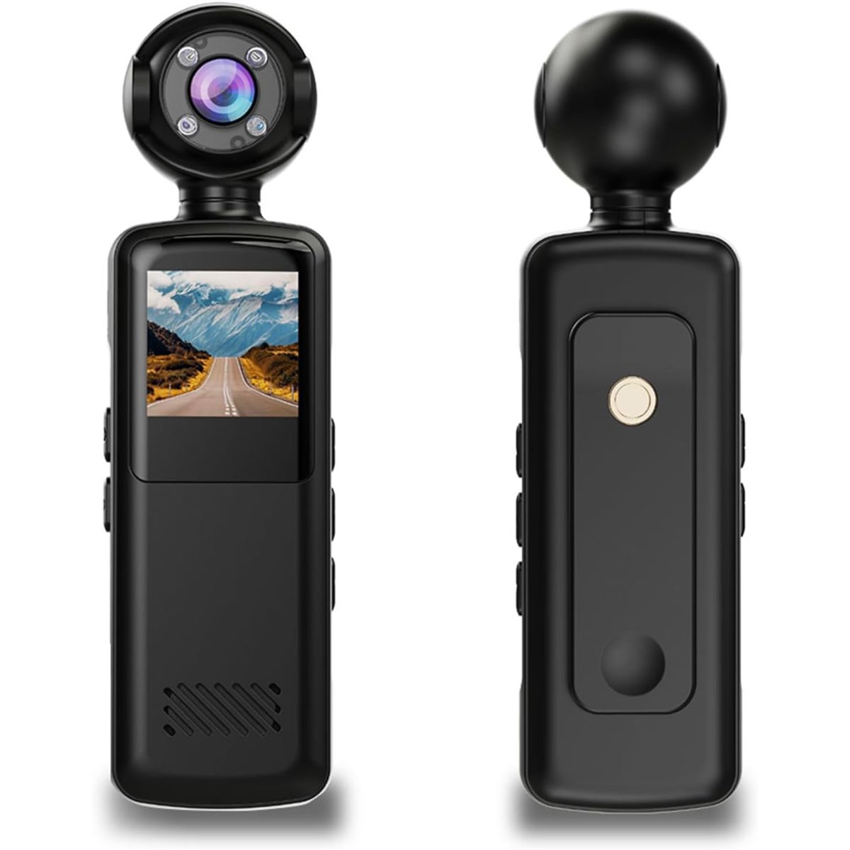GENERICO - Mini Cámara Portátil Wifi Bodycam Hd Con Pantalla