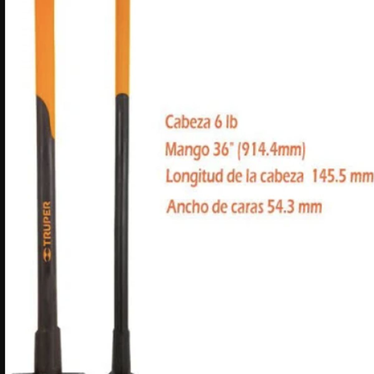 TRUPER - COMBO 6 LIBRAS MANGO FIBRA TRUPER