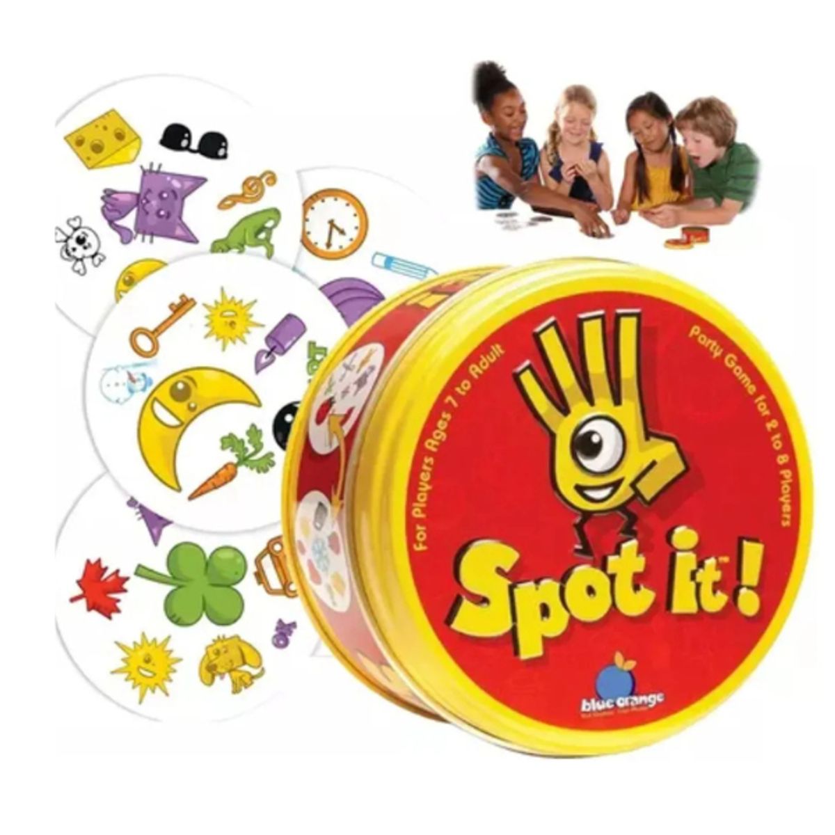 GENERICO - Spot It juego de cartas Dobble rapidez mental Clásico Rojo