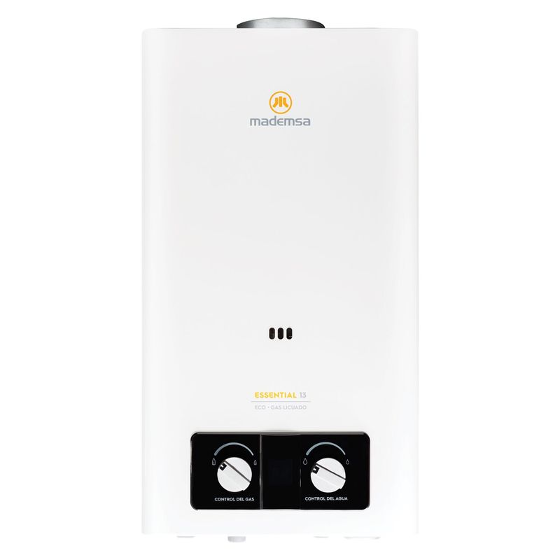 MADEMSA - Calefont Gas Licuado 13 Litros Tiro Natural Essential Eco Mademsa