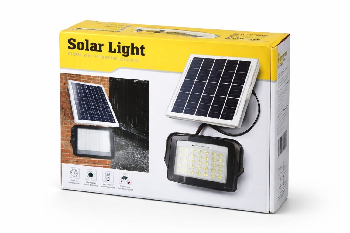 GENERICO Foco Solar Led 500w Ext con Panel Solar Control Remoto Ip65 ...