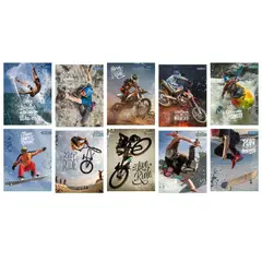 GLAM - Cuaderno Glamtex Universitario Tdura 100h 7mm Deportes 10un