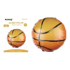 GENERICO - Globo metálico baloncesto 45cm