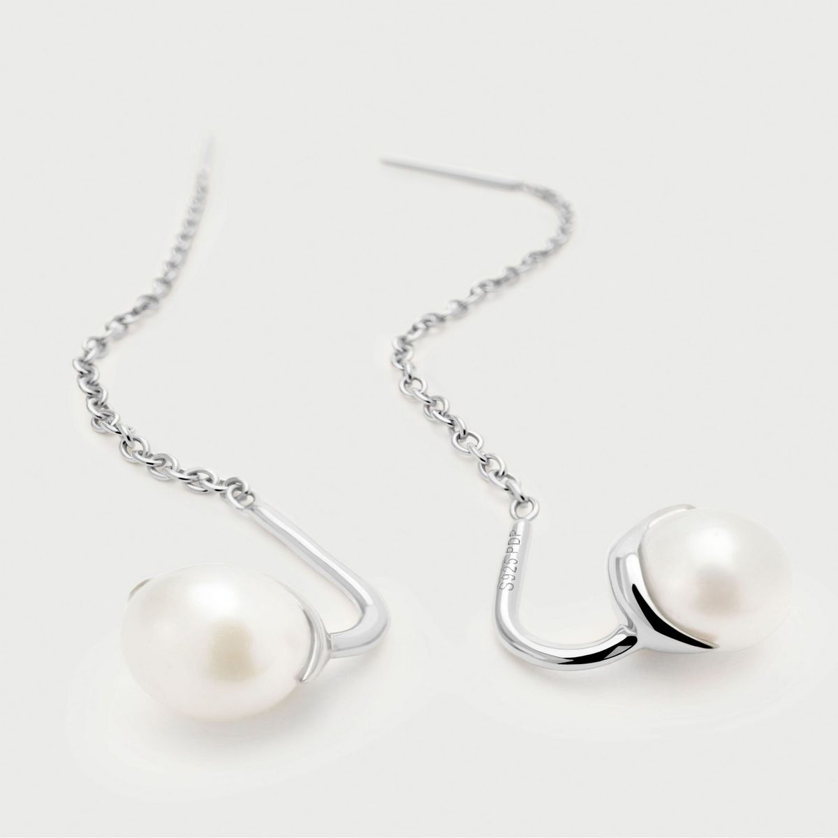 PDPAOLA - Aros Perla Lyra Plata PDPAOLA