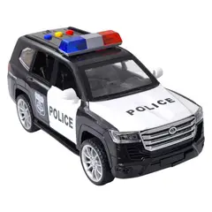 DBLUE - Juguete Camioneta Policía Luces Sonidos Interactiva DBG1682