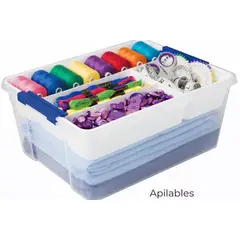 SISTEMA - Caja de Organización de 2 Niveles de 7,9 Lts - Fabricado en Nueva Zelandia