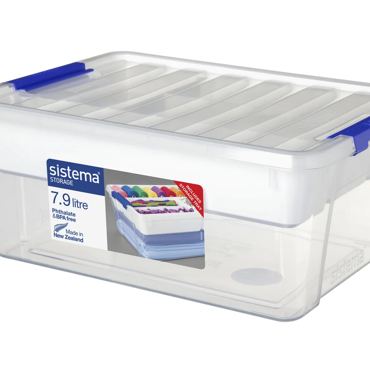 SISTEMA - Caja  de Organización Sistema de 2 Niveles de 7,9 Lts - Fabricado en Nueva Zelandia