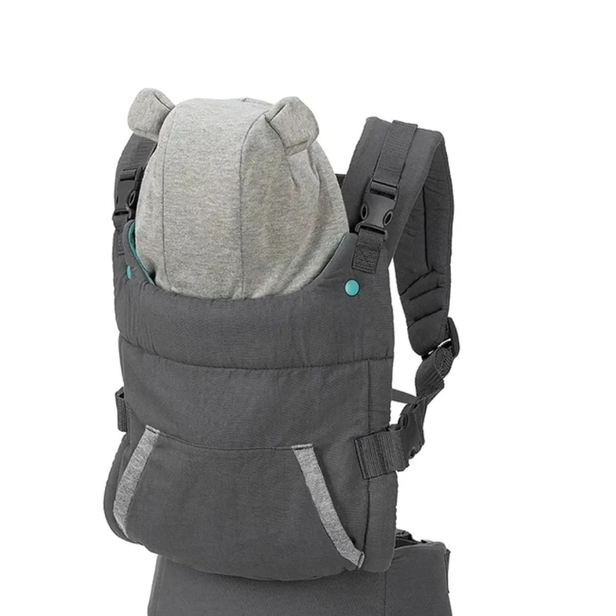 GENERICO - Mochila Portabebés Ergonómica Riffi Fox Con Capucha Calipso