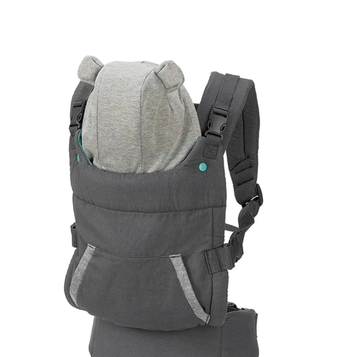 GENERICO - Mochila Portabebés Ergonómica Riffi Fox Con Capucha Calipso