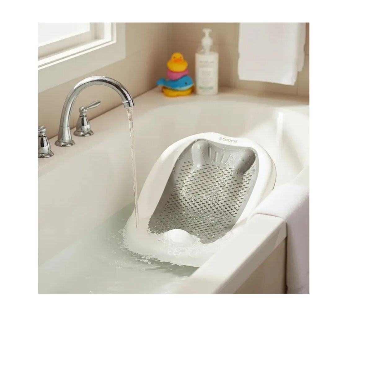 GENERICO - Adaptador Para Tina Bañera Bebe Soporte Gris