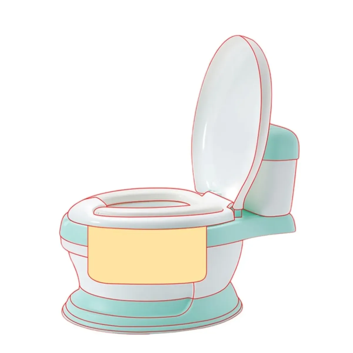 GENERICO - Pelela Baño Infantil Wc Niño Y Niña Colores Color Azul Claro Liso
