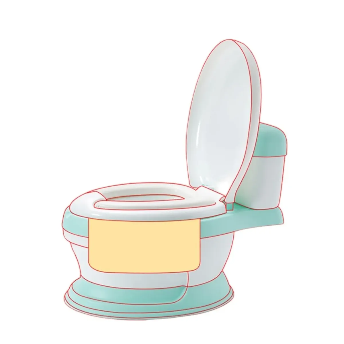 GENERICO - Pelela Baño Infantil Wc Niño Y Niña Colores Color Azul Claro Liso