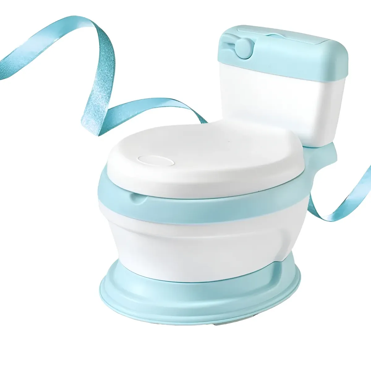 GENERICO - Pelela Baño Infantil Wc Niño Y Niña Colores Color Azul Claro Liso