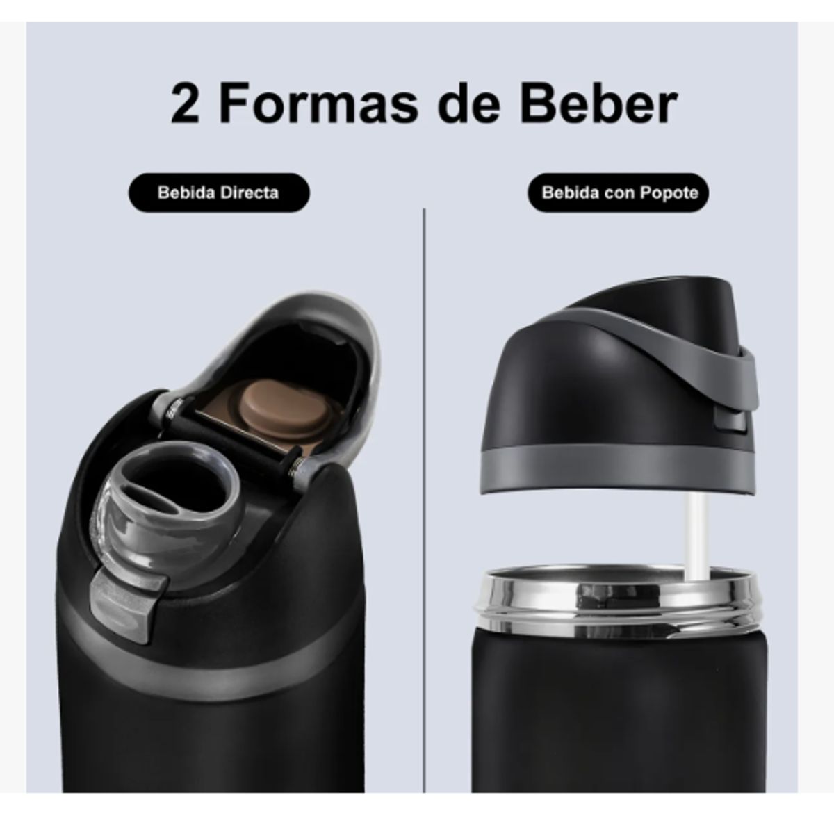 GENERICO - Termo Botella 700ml Agua Térmica Acero Inoxidable