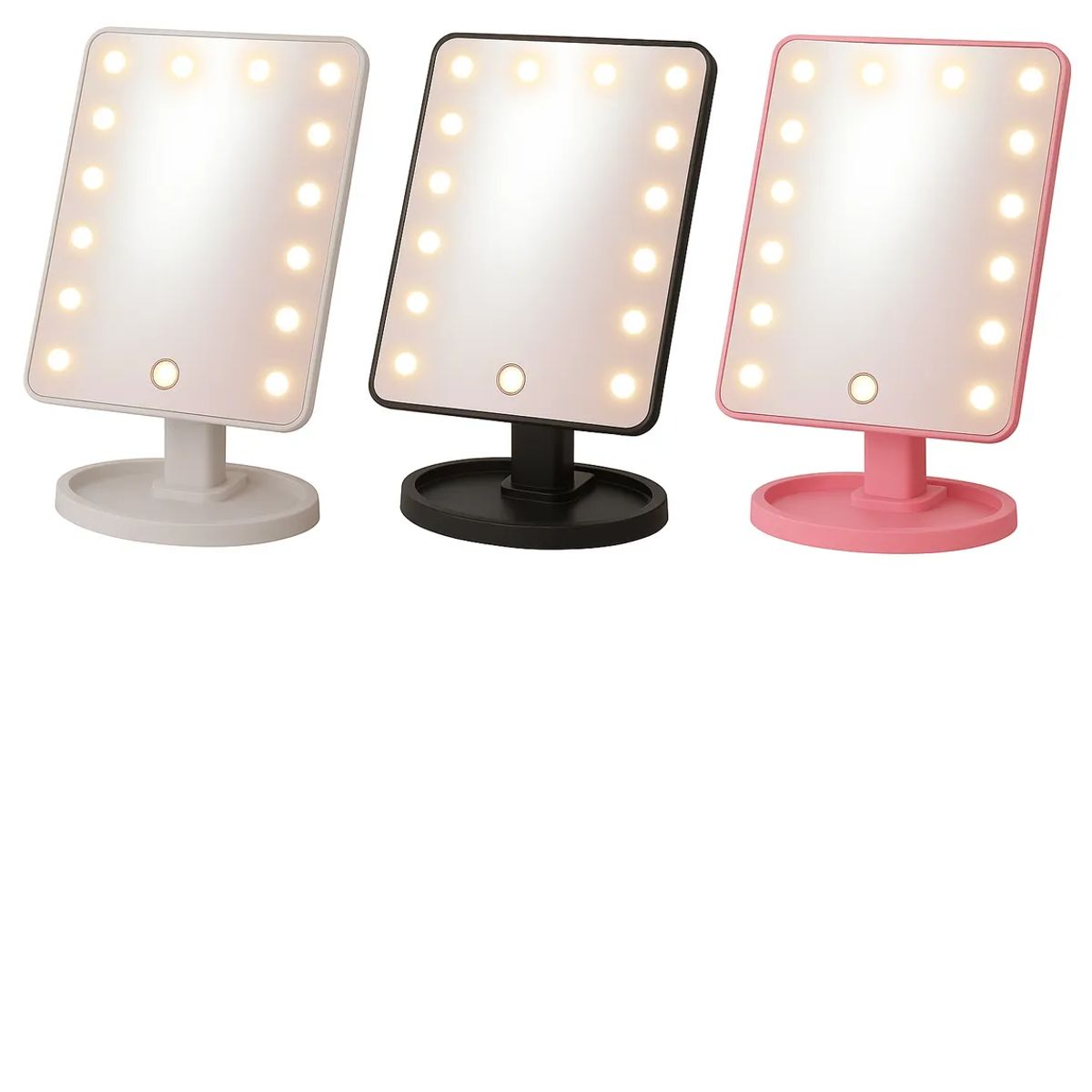 GENERICO - Espejo Con Luces Led Y Rotación 360° Para Maquillaje