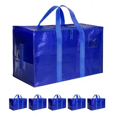 KUANGYE - Pack6 Bolsas De Mudanza Y Almacenamiento Extra Grande 100lts Azul