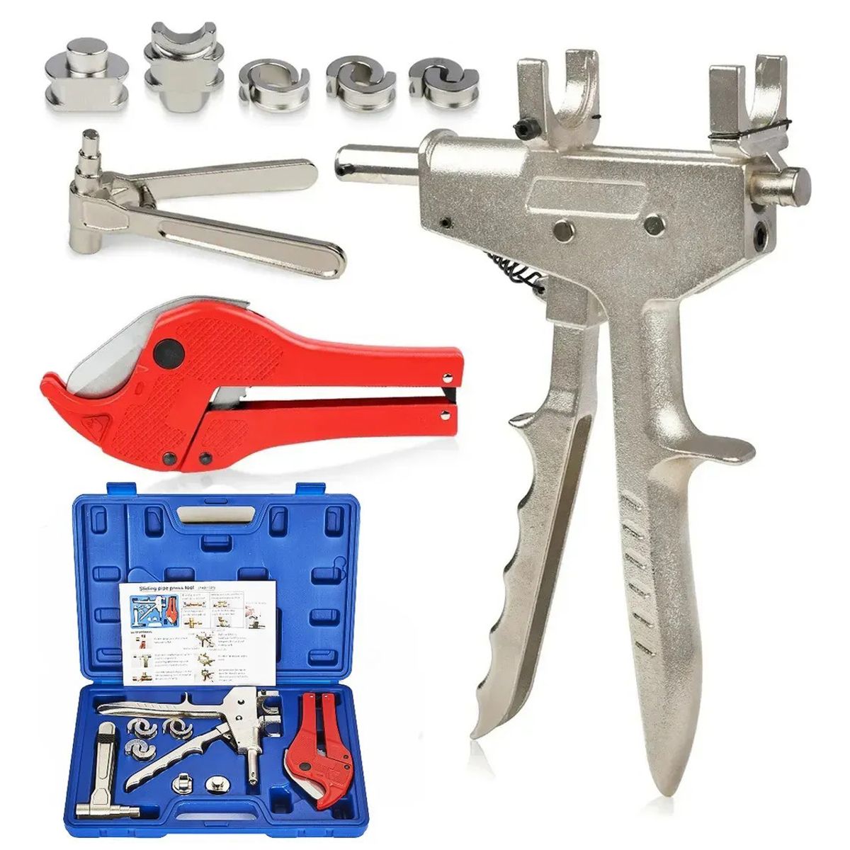 KUANGYE - Kit Prensa Para Pex De 16 A 25mm Incluye Tijera Y Abocardador
