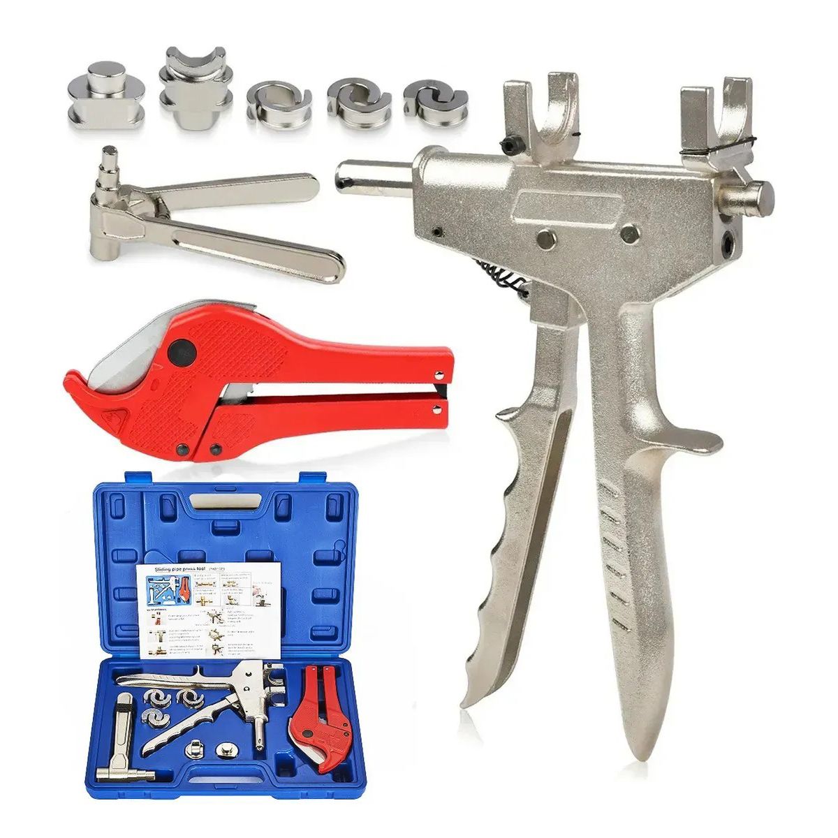 KUANGYE - Kit Prensa Para Pex De 16 A 25mm Incluye Tijera Y Abocardador