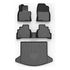 KUANGYE - 4 Piezas Negro Cubre Pisos Calce Perfecto Para Mazda Cx5