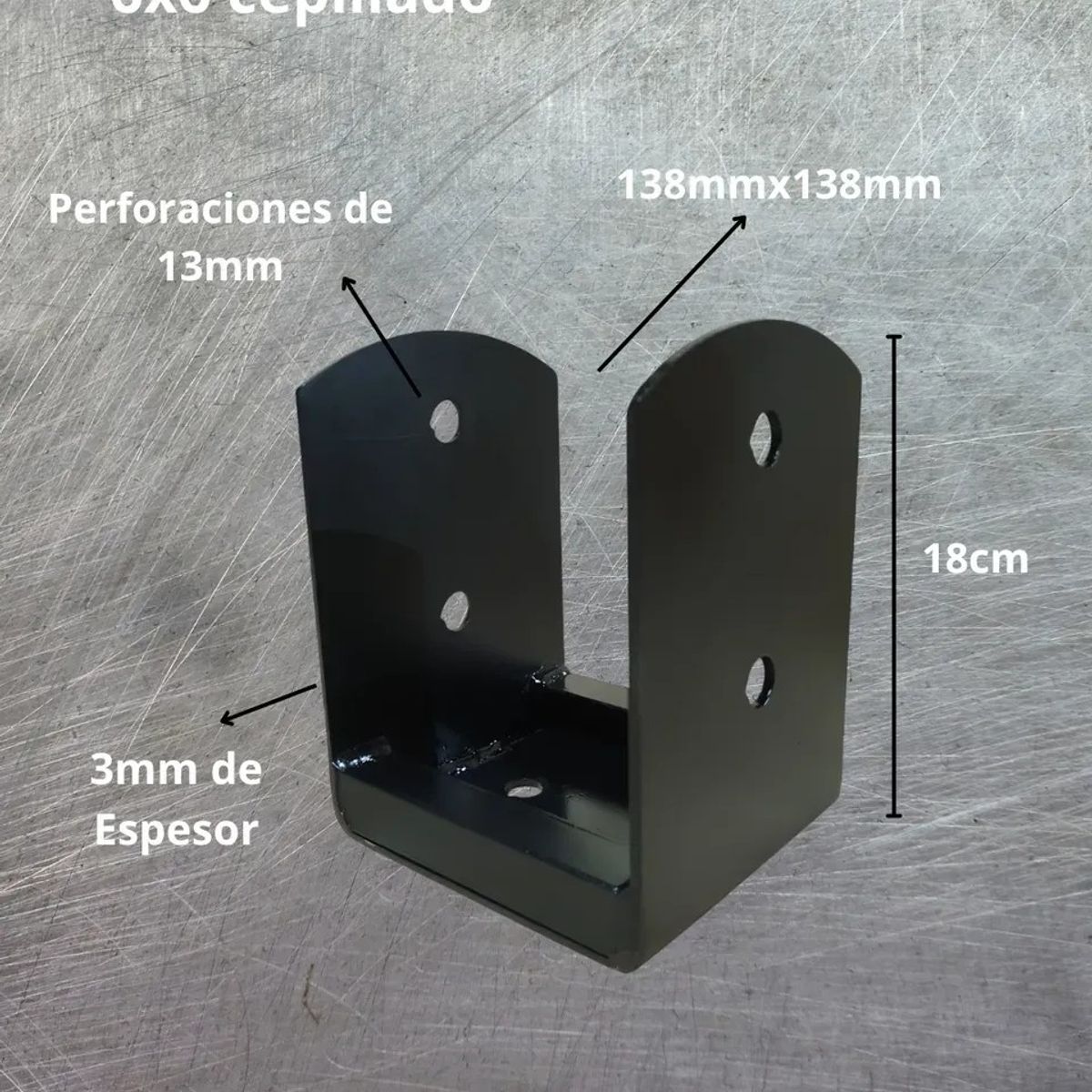 KUANGYE - Base Para Pilar De Madera 6x6 Para Cepillado