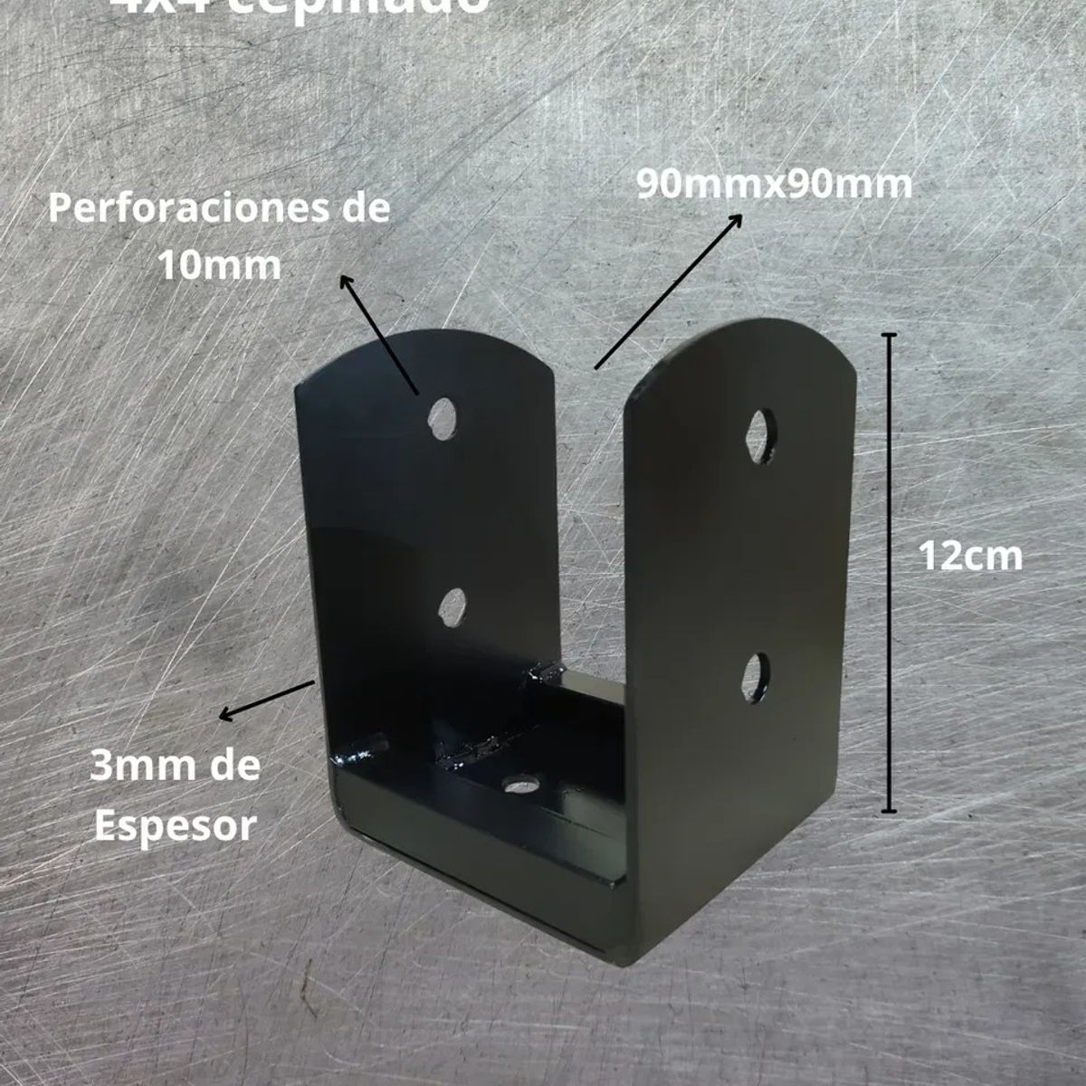 KUANGYE - Base Para Pilar De Madera 4x4 Cepillado Para Anclar