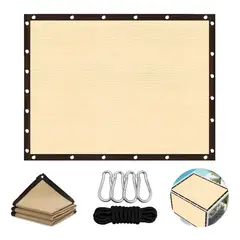 KUANGYE - Toldo Rectangular 3x3m Sombra Cubierta Jardin Terraza Beige