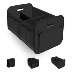 KUANGYE - Caja Organizadora De Maleta Auto Bolso Maletero Plegable Negro