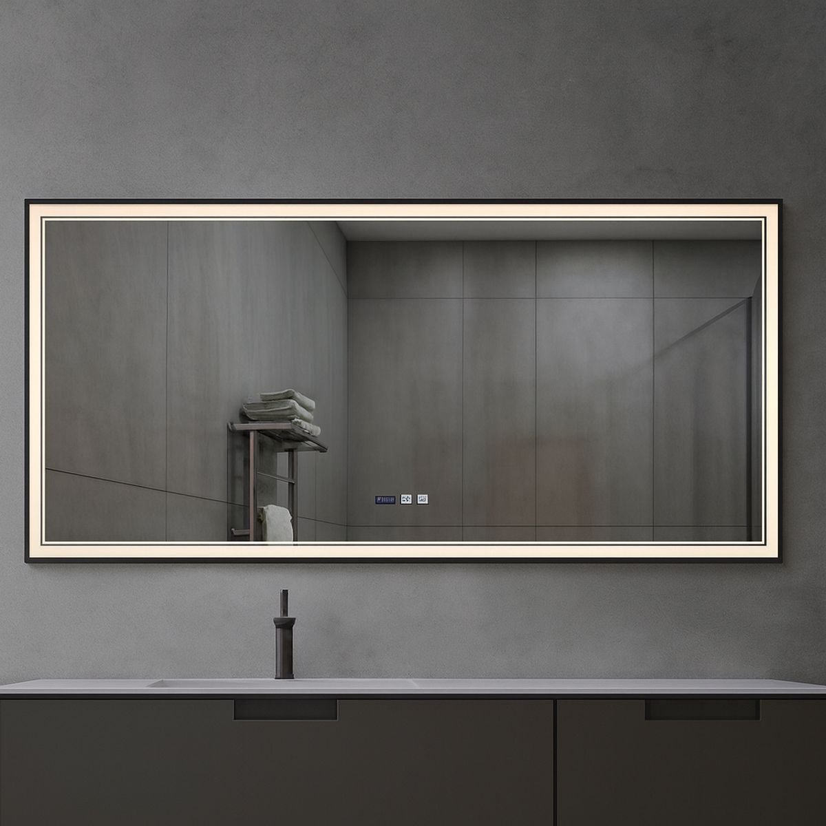 GENERICO - ESPEJO SMART ULTRA LIGHT 80x150 - BOQU