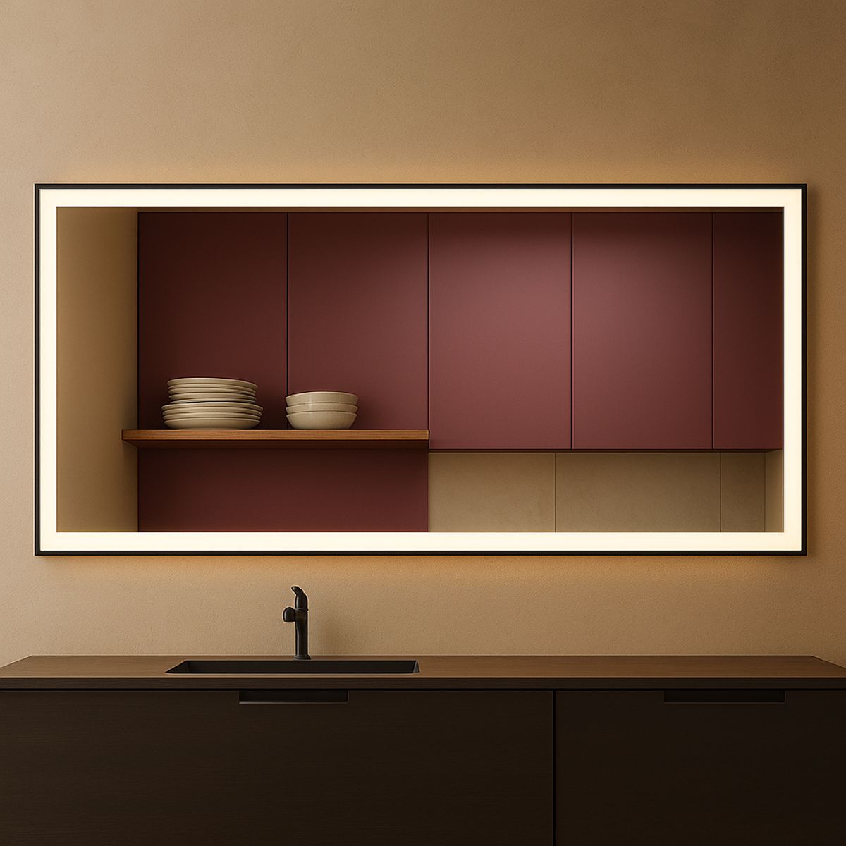 GENERICO - ESPEJO SMART ULTRA LIGHT 80x150 - BOQU