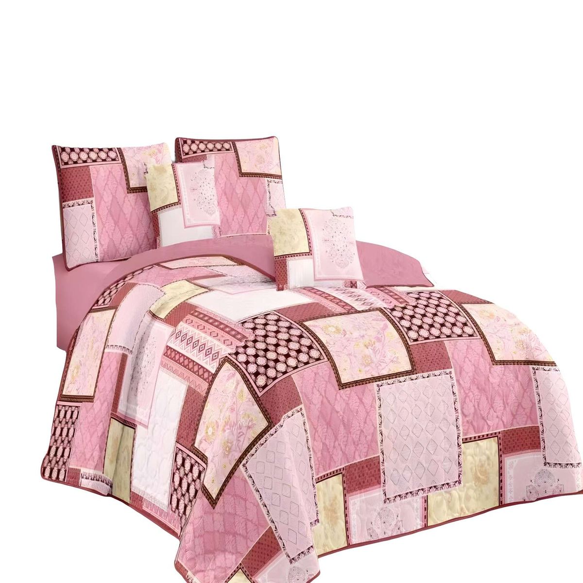 GENERICO - CUBRECAMA QUILT VERANO KING 250 X 270 CM 12