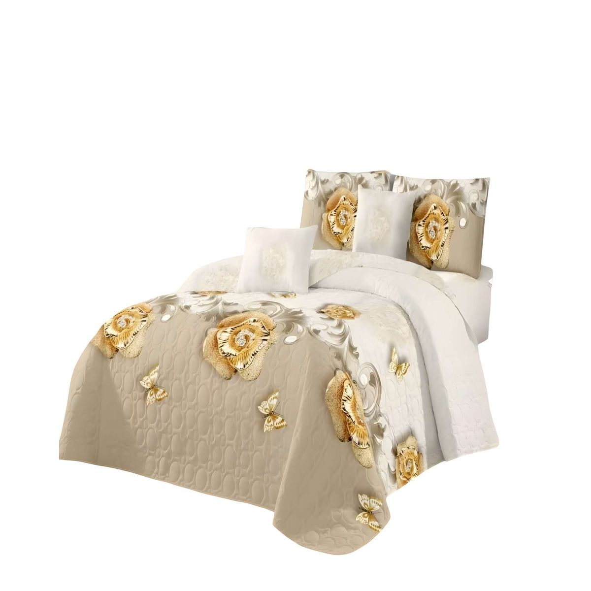 GENERICO - CUBRECAMA QUILT VERANO KING 250 X 270 CM 06