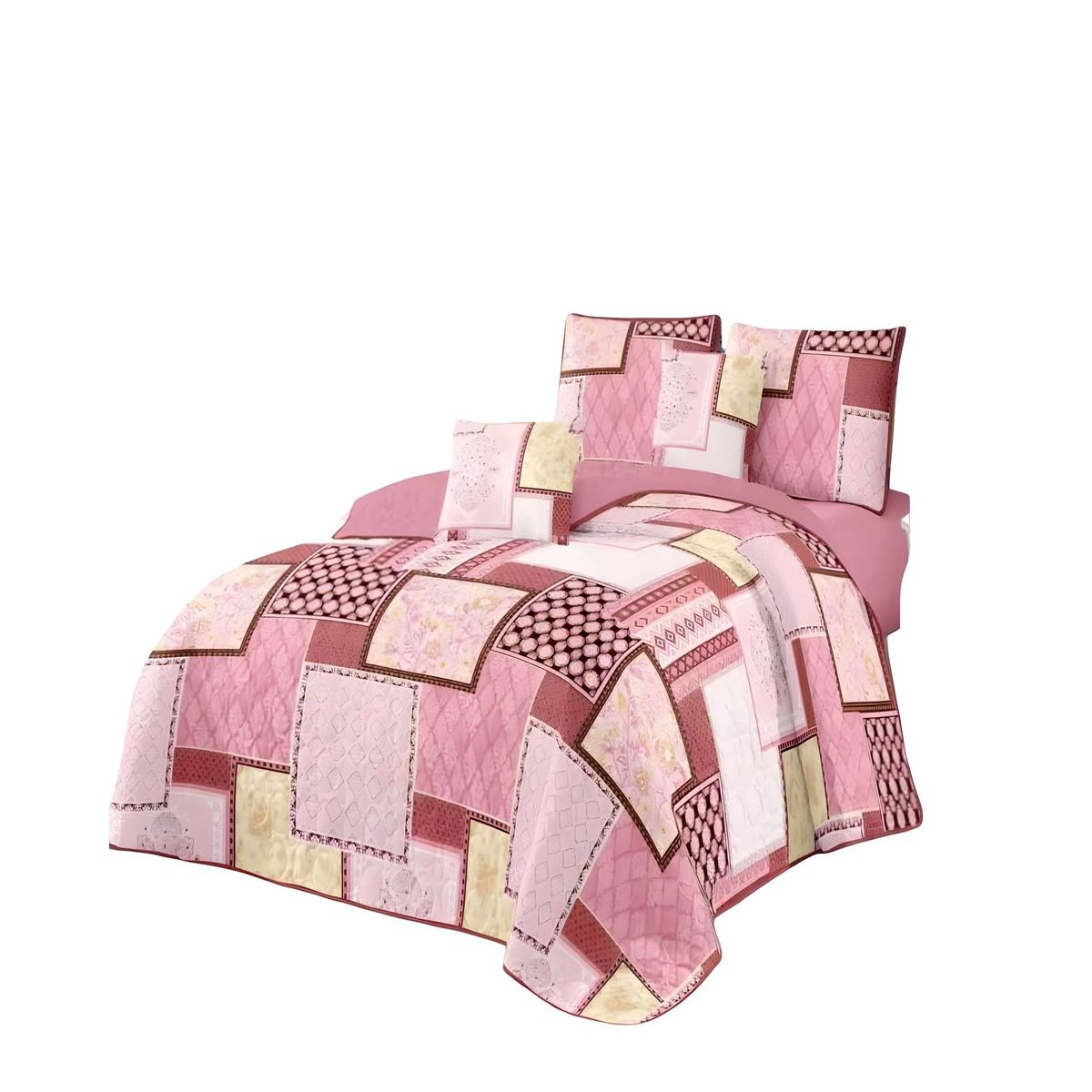 GENERICO - CUBRECAMA QUILT VERANO KING 250 X 270 CM 12