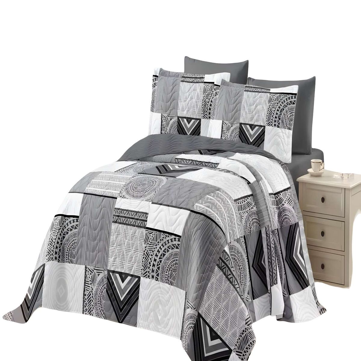 GENERICO - CUBRECAMA QUILT VERANO KING 250 X 270 CM 20