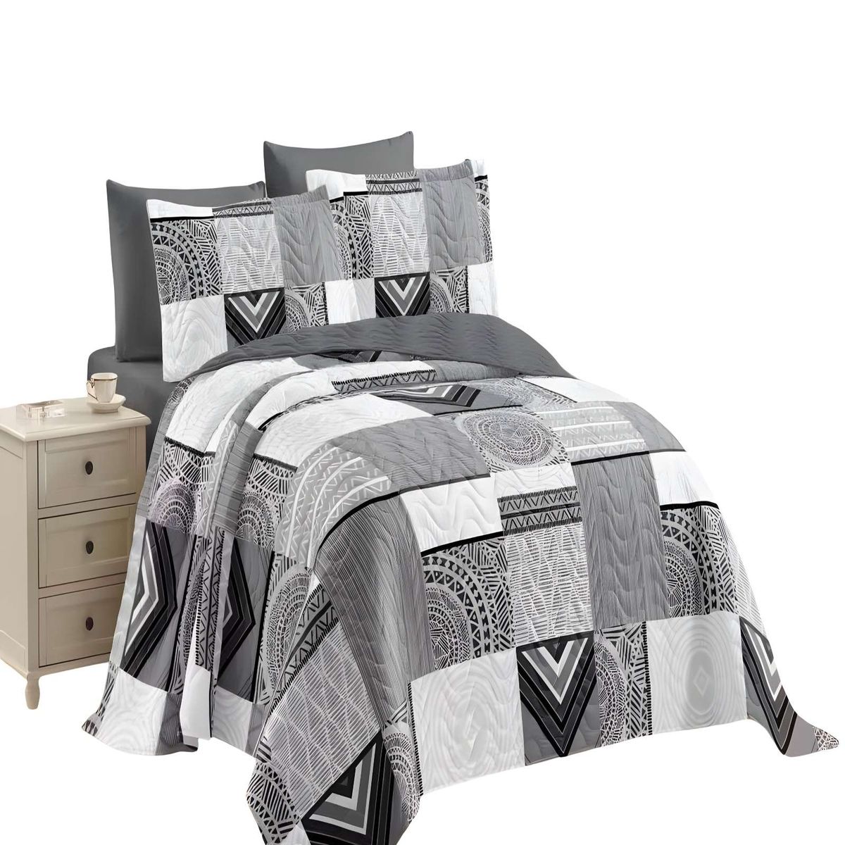 GENERICO - CUBRECAMA QUILT VERANO KING 250 X 270 CM 20