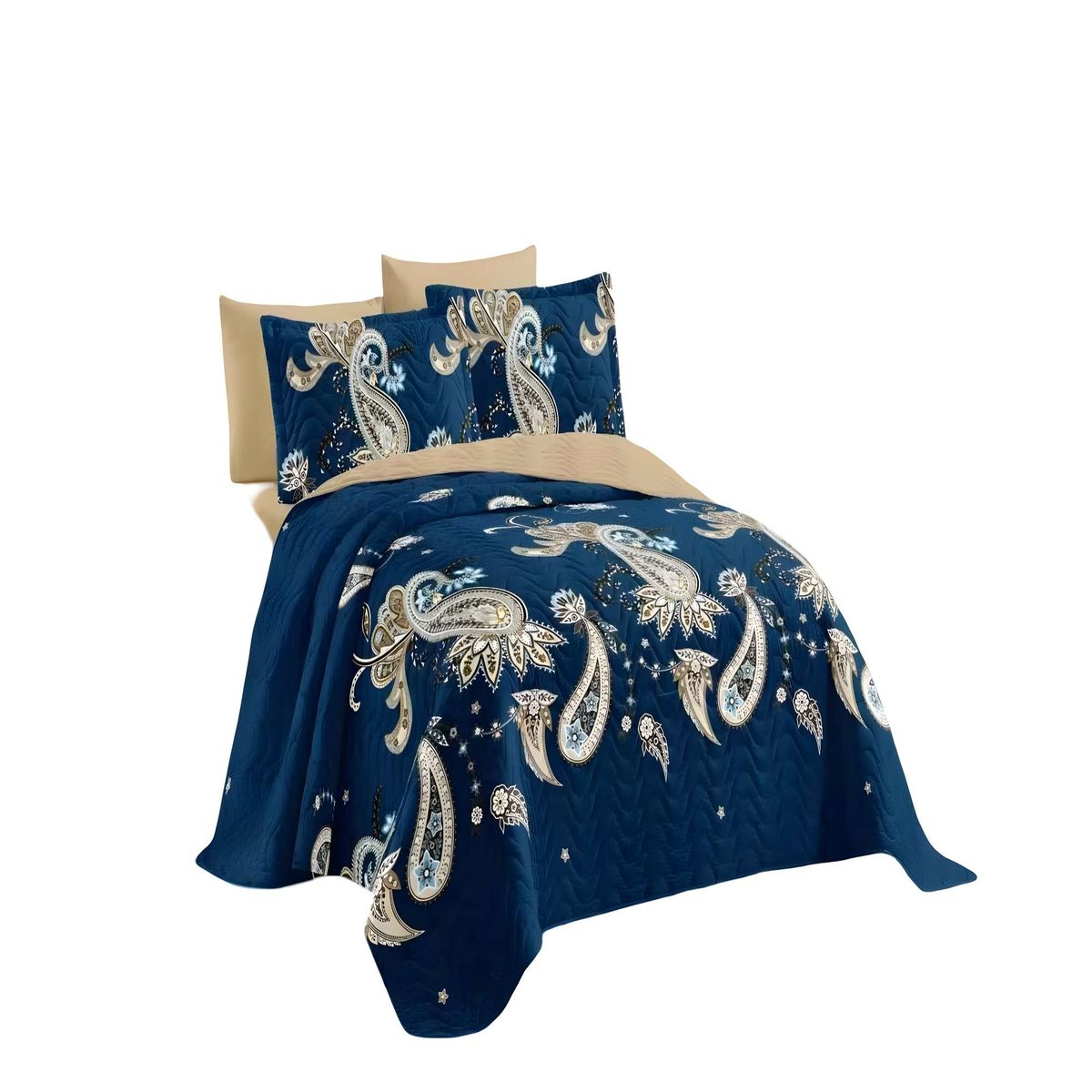 GENERICO - CUBRECAMA VERANO QUILT DELGADO KING 250 X 270 CM