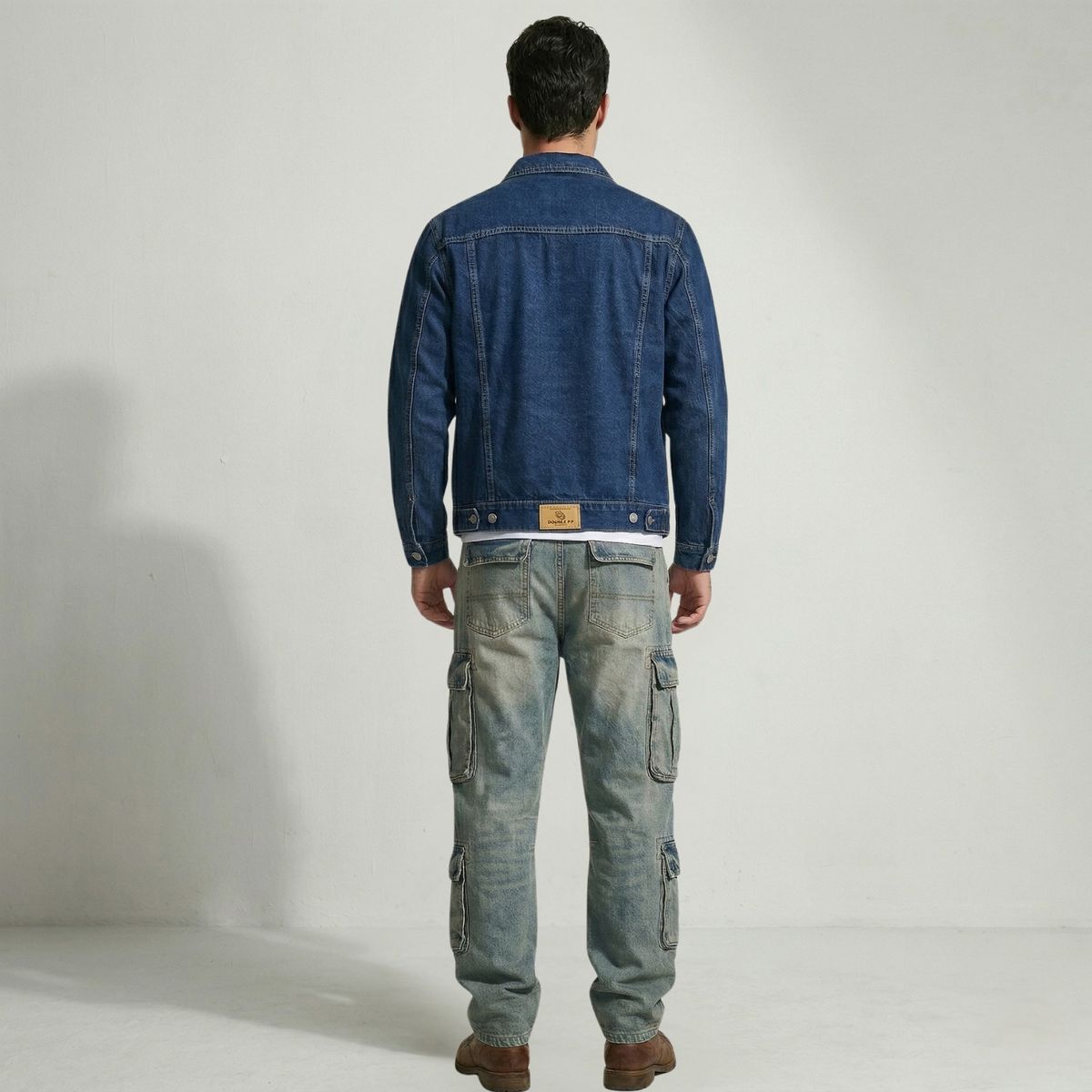 D'JOE - Chaqueta Jeans Mezclilla Azul Clasico Hombre