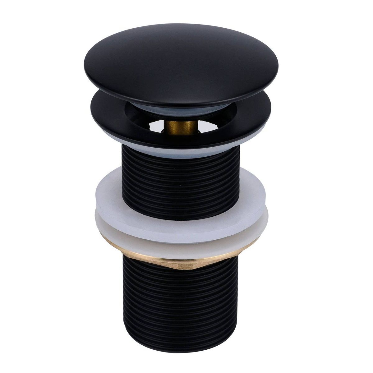 UNITEX - Desague Lavatorio Negro Sin Rebalse 62043-1B