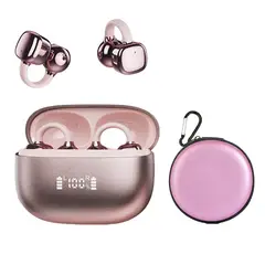 LENOVO - Audífonos Clip Plus RS119 TWS Bluetooth 6.0 - Rosa y estuche