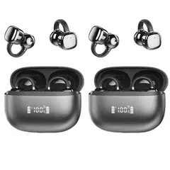 LENOVO - Set 2 De Audífonos Clip Plus RS119 TWS Bluetooth 6.0 - Negro