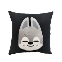 GENERICO - Cojín Bordado Stray Kids Bang Chan Skzoo WolfChan (negro)