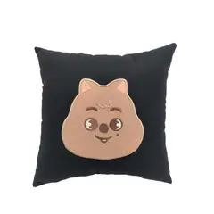 GENERICO - Cojín Bordado Stray Kids Han Jisung Skzoo Han Quokka (negro)