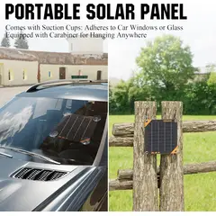 GENERICO - Panel Solar SUNAPEX 5W 12V Mantenedor de Batería con Controlador Integrado IP67